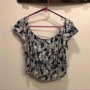 H&M Off The Shoulder Crop Top